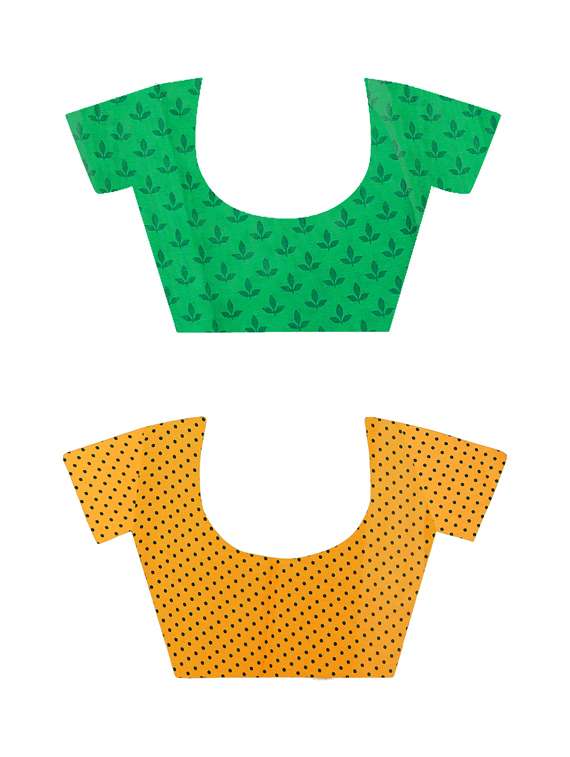 women pack of 2 casual wear combo sarees with blouse - 21477448 -  Standard Image - 2