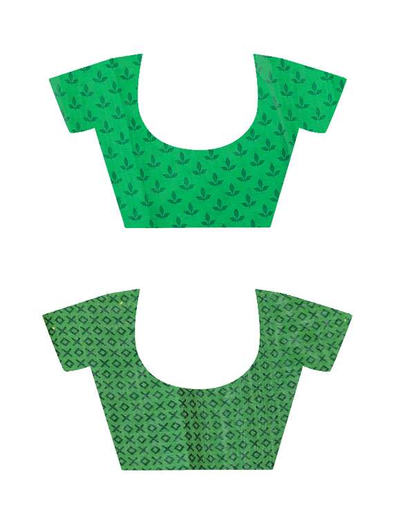 women pack of 2 casual wear combo sarees with blouse - 21477504 -  Standard Image - 2