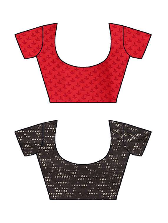 women pack of 2 printed casual wear saree with blouse - 21477589 -  Standard Image - 2