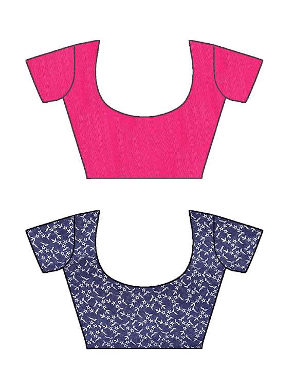 women pack of 2 printed casual wear saree with blouse - 21477590 -  Standard Image - 2