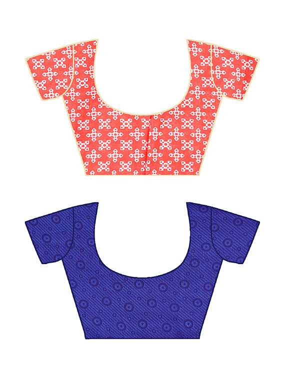 women pack of 2 printed casual wear saree with blouse - 21477593 -  Standard Image - 2