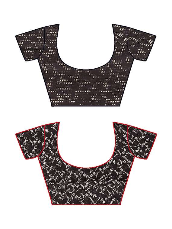 women pack of 2 printed casual wear saree with blouse - 21477594 -  Standard Image - 2