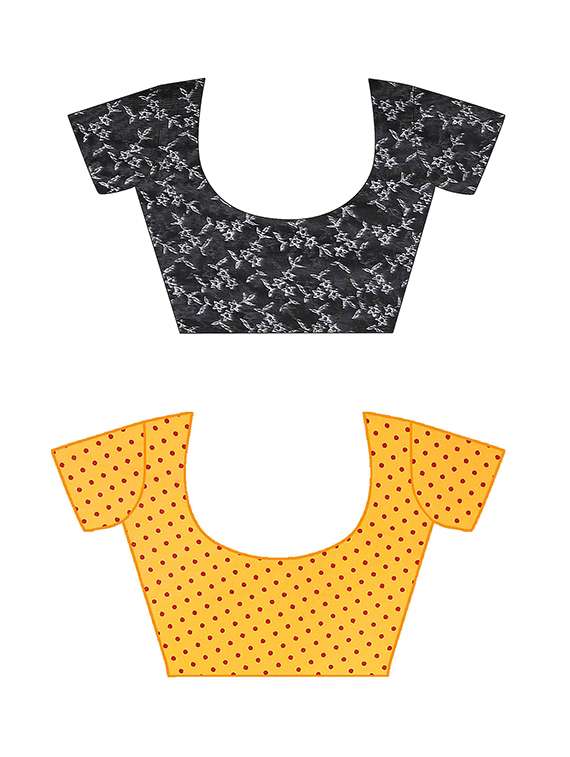 women pack of 2 casual wear combo sarees with blouse - 21477628 -  Standard Image - 2