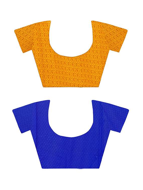 women pack of 2 casual wear combo sarees with blouse - 21477755 -  Standard Image - 2