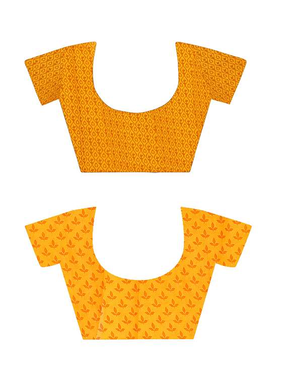 women pack of 2 casual wear combo sarees with blouse - 21477780 -  Standard Image - 2