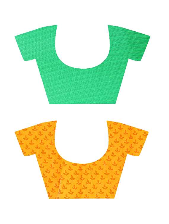 women pack of 2 printed casual wear saree with blouse - 21477872 -  Standard Image - 2