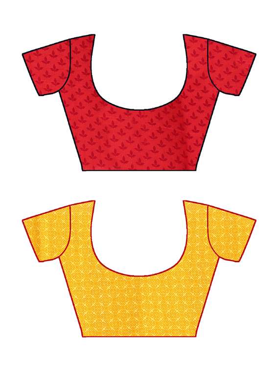 women pack of 2 casual wear combo sarees with blouse - 21478012 -  Standard Image - 2