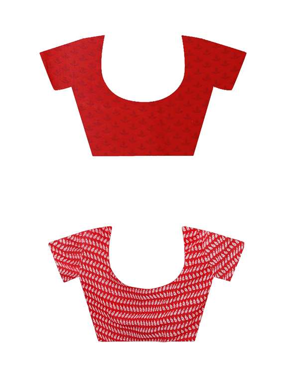 women pack of 2 casual wear combo sarees with blouse - 21478019 -  Standard Image - 2