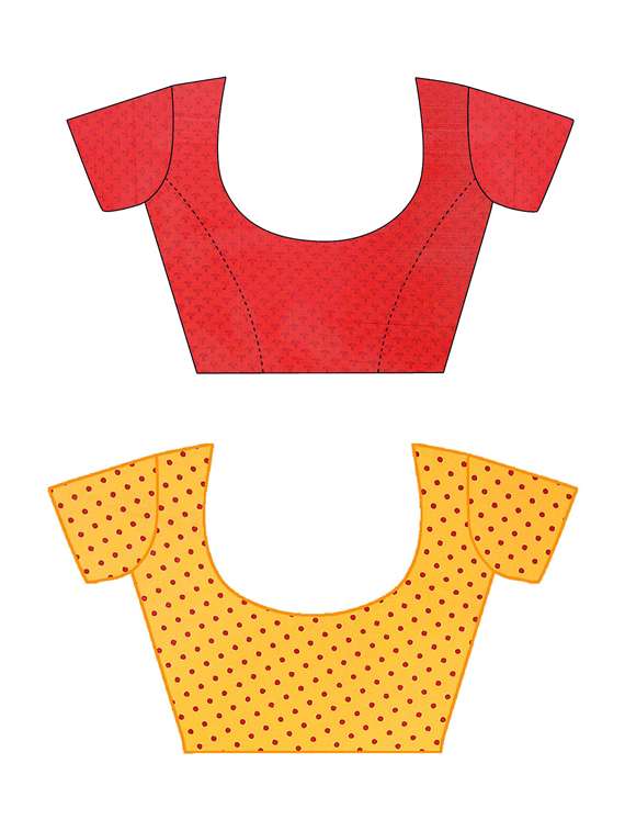 women pack of 2 casual wear combo sarees with blouse - 21478046 -  Standard Image - 2