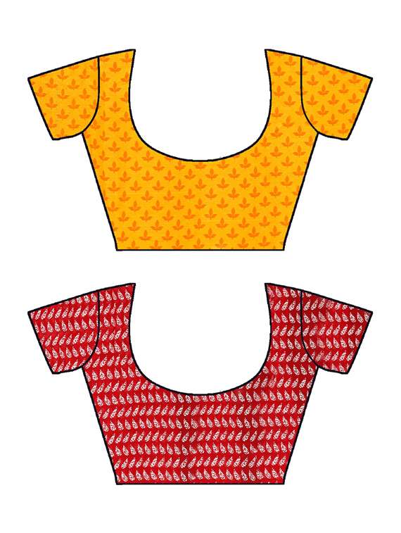 women pack of 2 casual wear combo sarees with blouse - 21478052 - Standard Image - 2