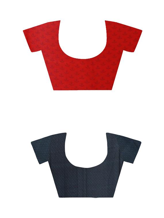 women pack of 2 casual wear combo sarees with blouse - 21478105 - Standard Image - 2