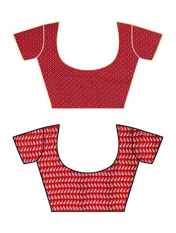 women pack of 2 casual wear combo sarees with blouse - 21478122 -  Standard Image - 2