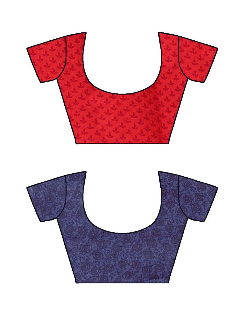 women pack of 2 printed casual wear saree with blouse - 21478375 -  Standard Image - 2