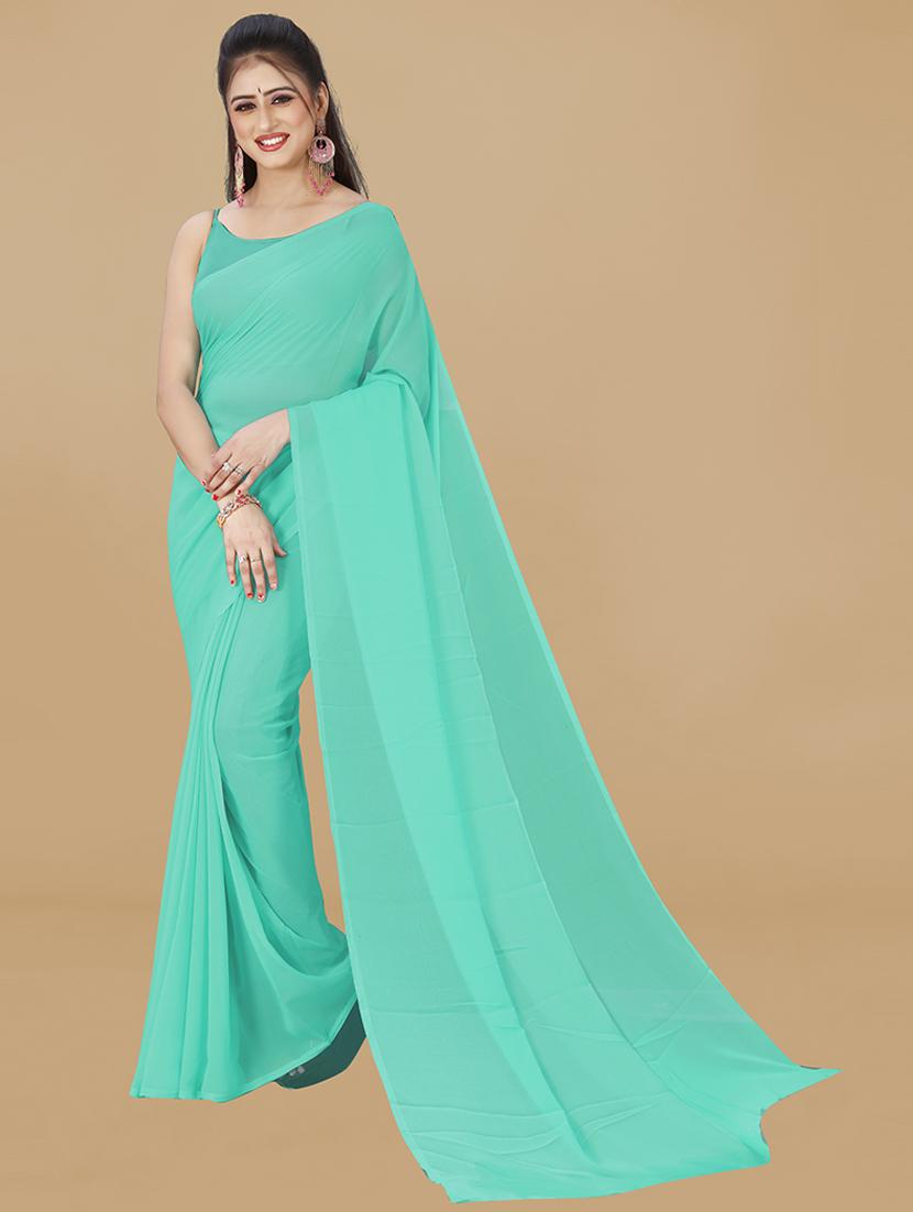 women casual wear georgette saree with blouse - 21478456 -  Zoom Image - 0