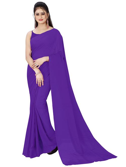 women casual wear georgette saree with blouse - 21478457 -  Standard Image - 0