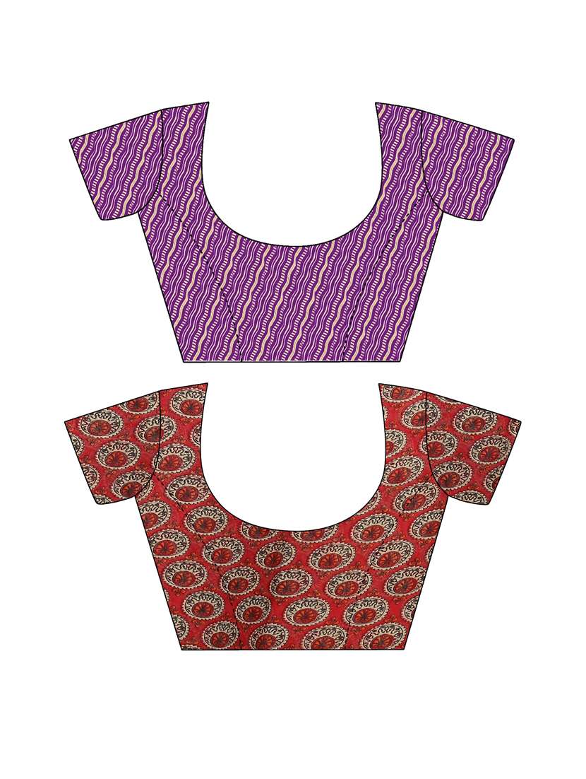 women pack of 2 casual wear combo sarees with blouse - 21478516 - Standard Image - 2