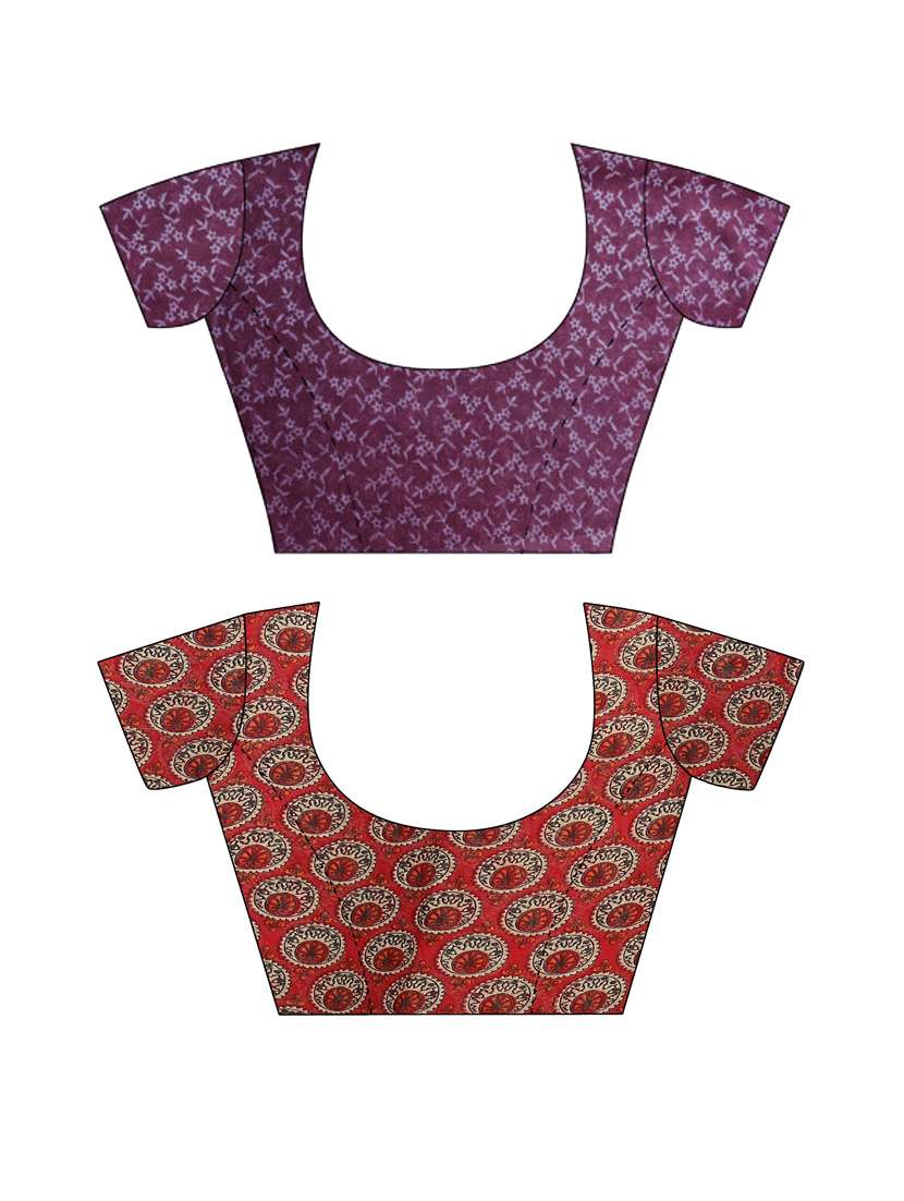 women pack of 2 casual wear combo sarees with blouse - 21478631 -  Standard Image - 2