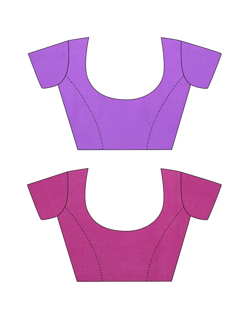 women pack of 2 casual wear combo sarees with blouse - 21478685 -  Standard Image - 2