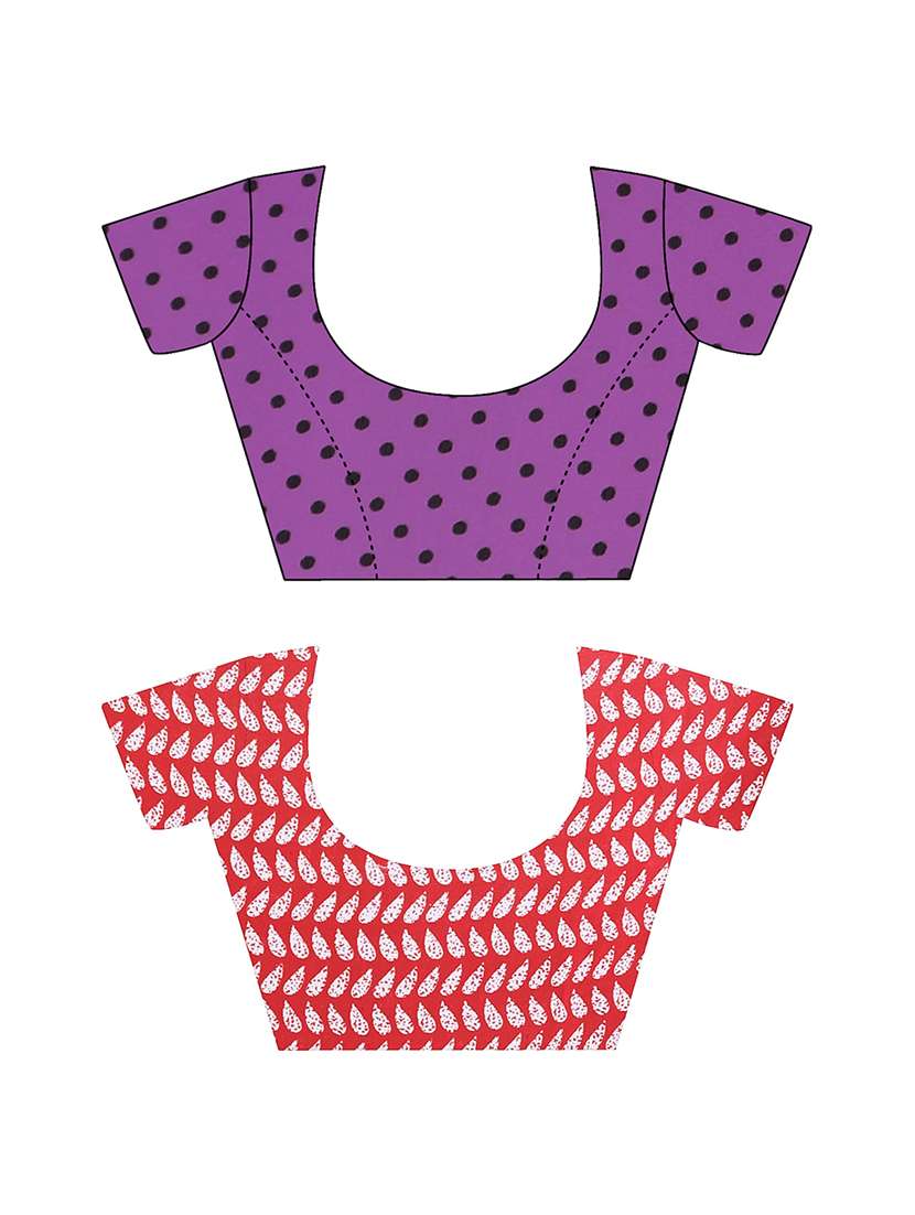 women pack of 2 casual wear combo sarees with blouse - 21478831 -  Standard Image - 2