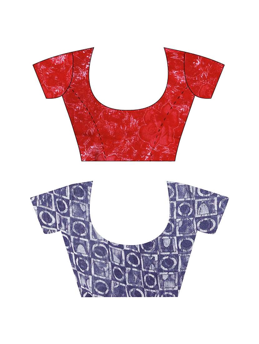 women pack of 2 casual wear combo sarees with blouse - 21478855 -  Standard Image - 2