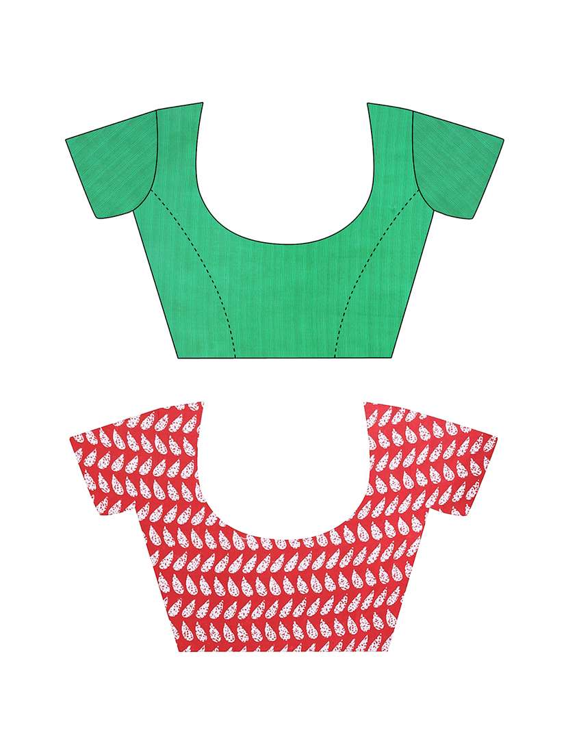 women pack of 2 casual wear sarees with blouse - 21478869 -  Standard Image - 2