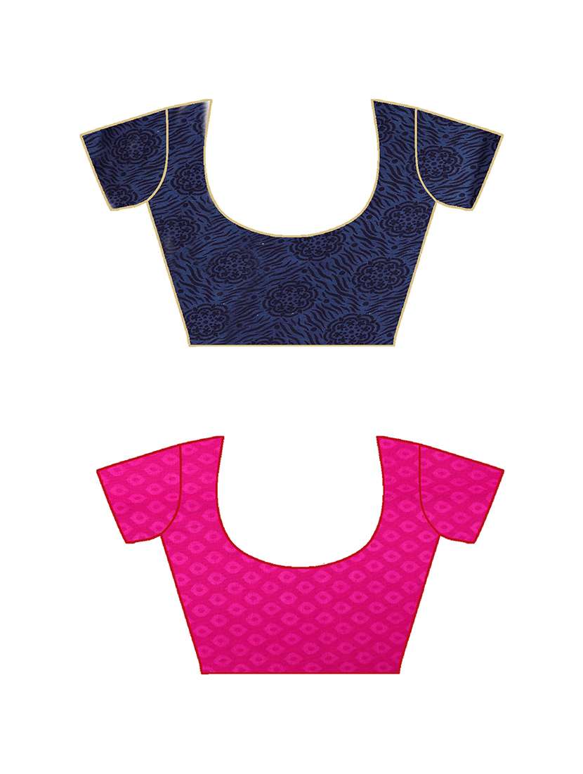 women pack of 2 casual wear combo sarees with blouse - 21479111 -  Standard Image - 2