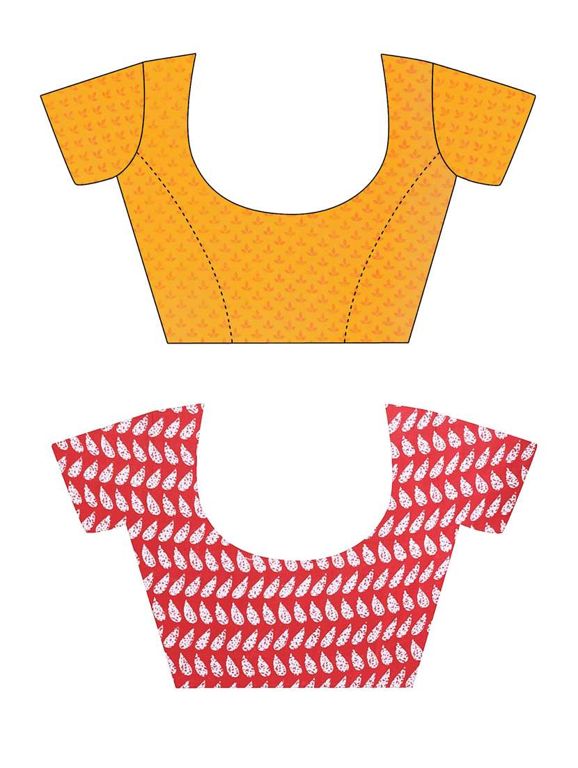 women pack of 2 casual wear combo sarees with blouse - 21479390 - Standard Image - 2