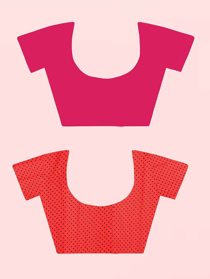 women pack of 2 casual wear combo sarees with blouse - 21480107 -  Standard Image - 2