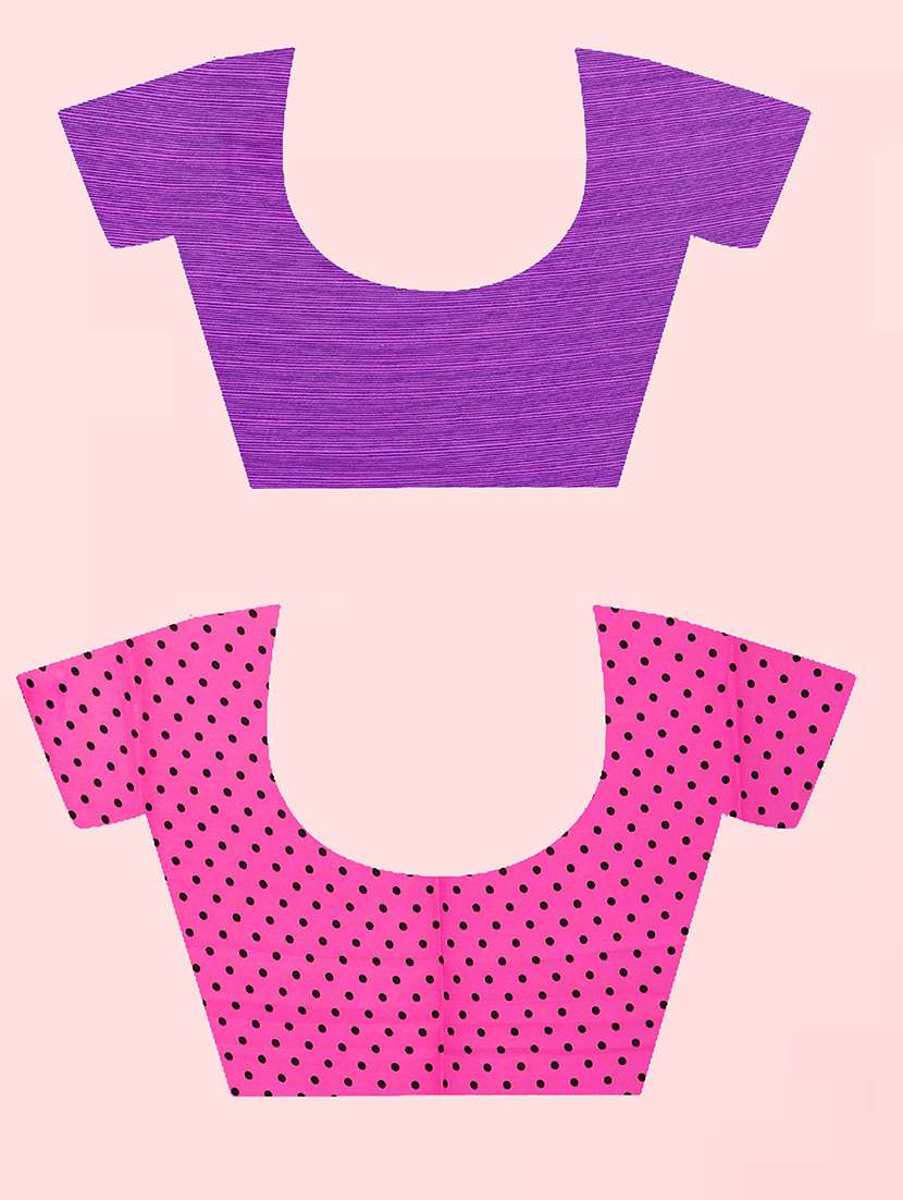 women pack of 2 casual wear combo sarees with blouse - 21480131 -  Standard Image - 2