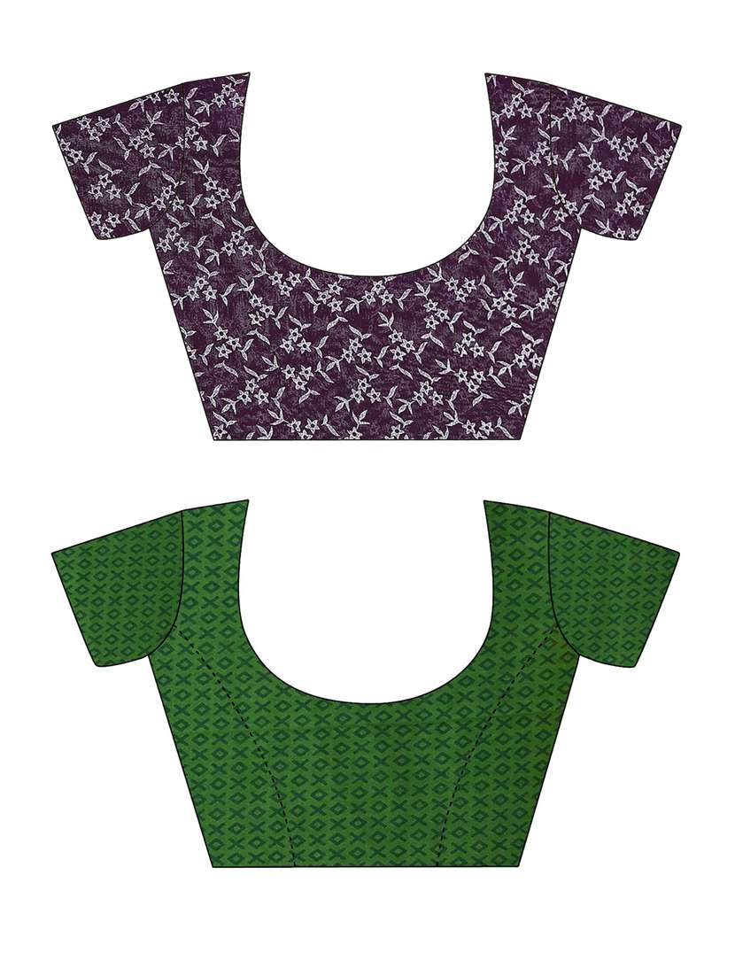women pack of 2 casual wear combo sarees with blouse - 21480177 -  Standard Image - 2