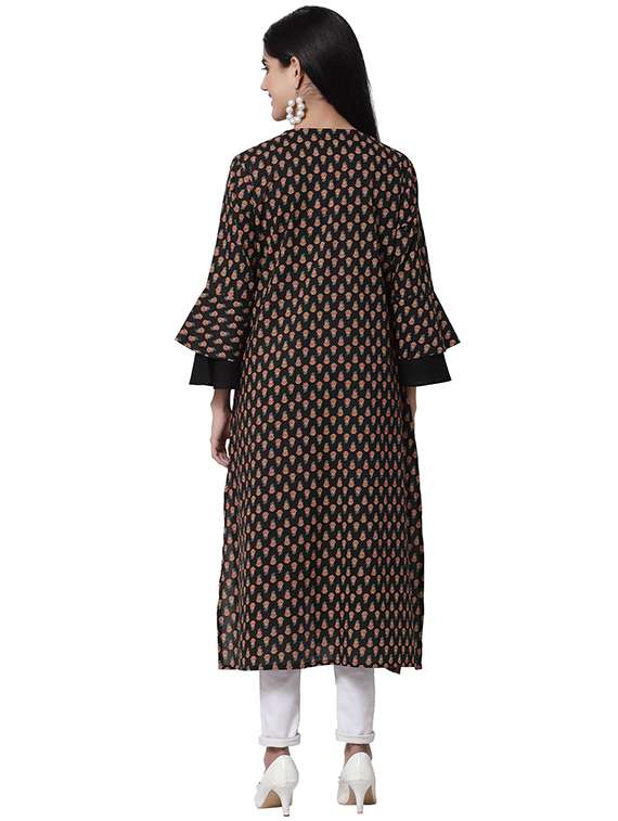 black printed regular shrug - 21481473 -  Standard Image - 2