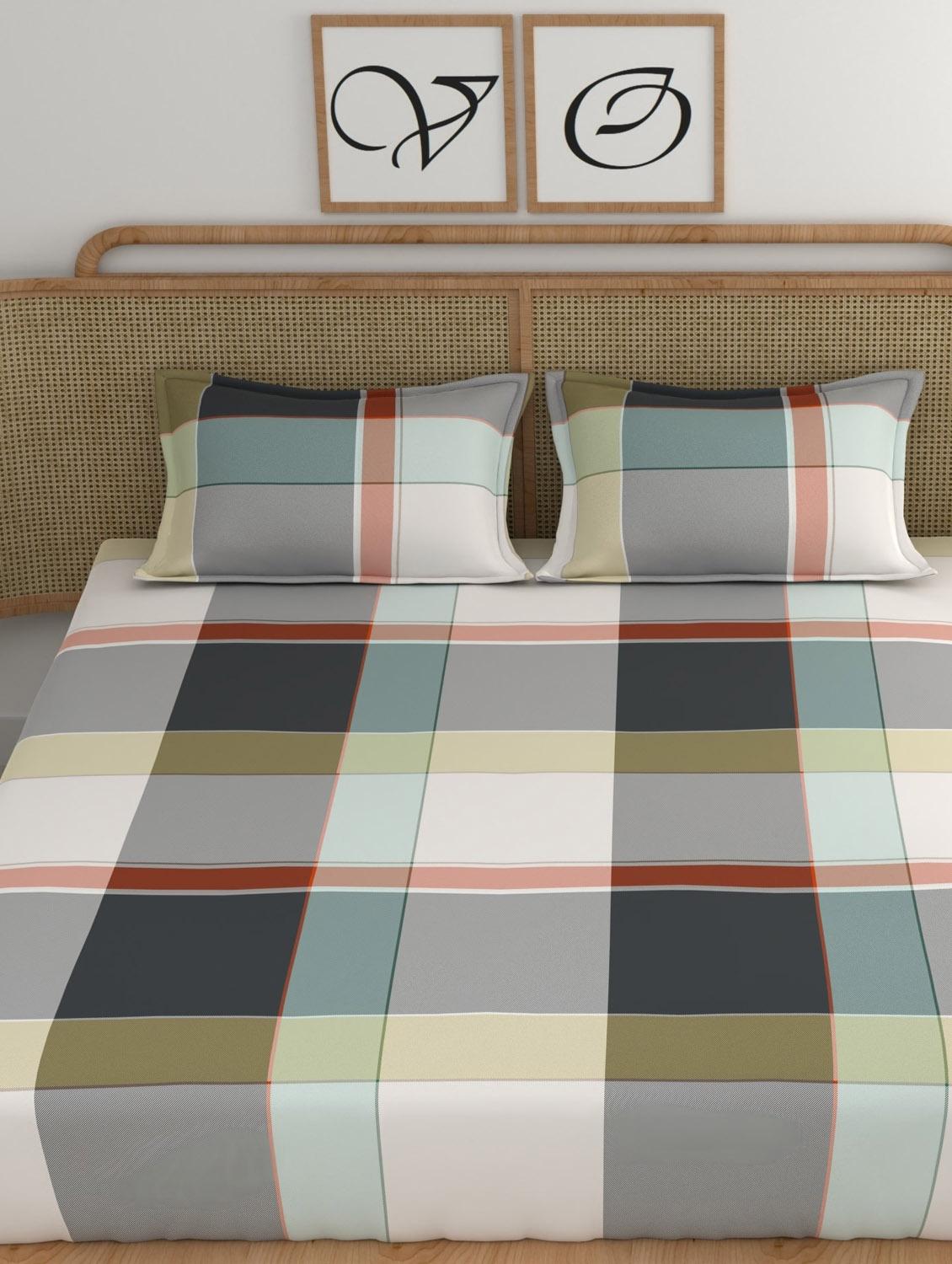 chhavi india 210 tc double king bedsheet - 21481821 - Standard Image - 2