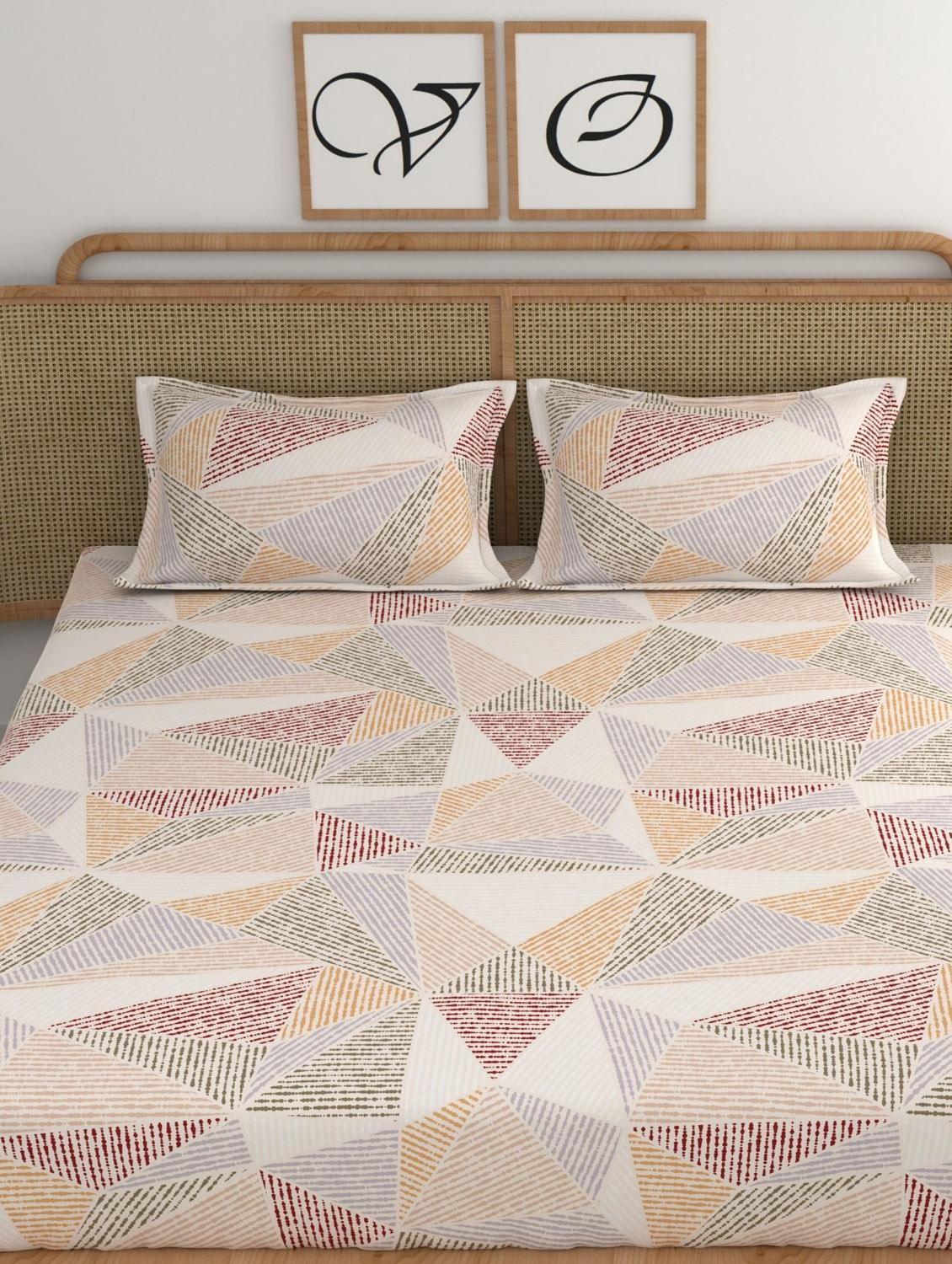 chhavi india 210 tc double king bedsheet - 21482555 - Standard Image - 2