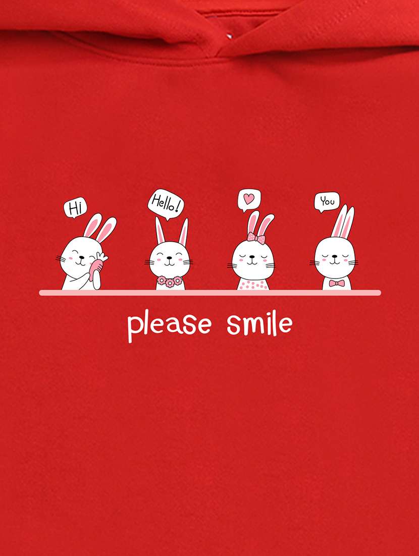 girls hooded neck long sleeves sweatshirts - 21482804 -  Standard Image - 2