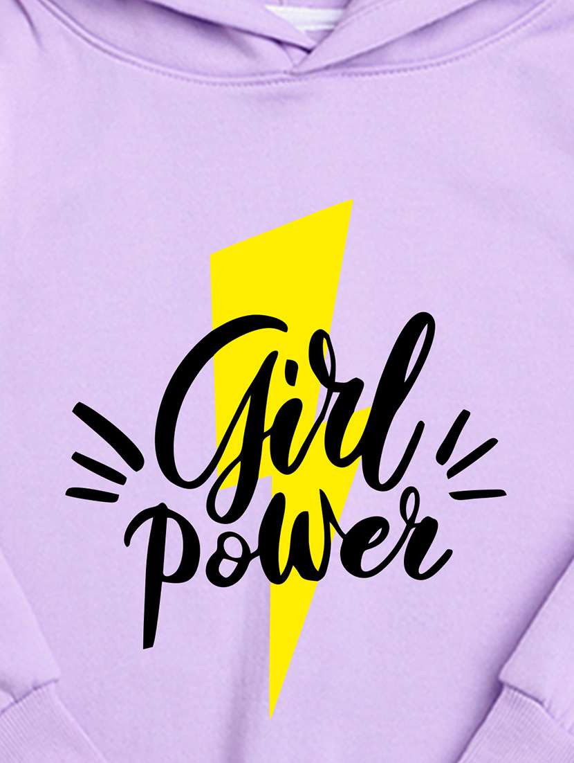 girls hooded neck long sleeves sweatshirts - 21482819 -  Standard Image - 2
