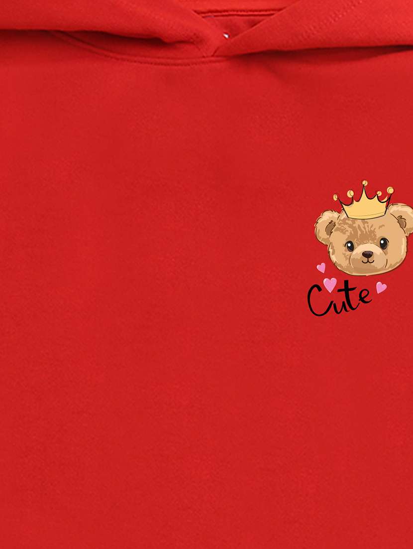 girls hooded neck long sleeves sweatshirts - 21482829 -  Standard Image - 2