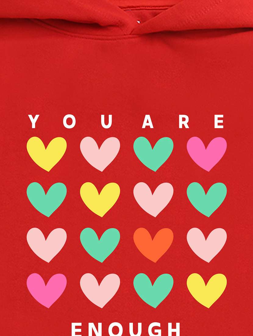 girls hooded neck long sleeves sweatshirts - 21482834 -  Standard Image - 2