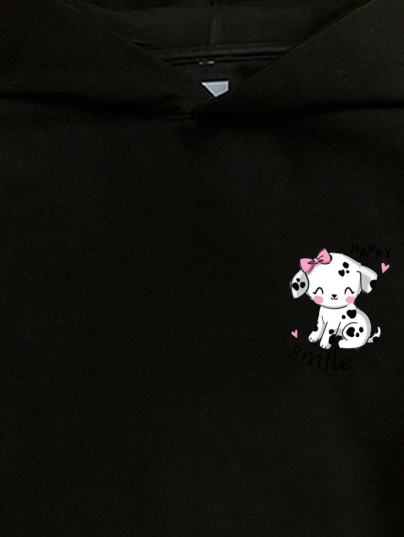 girls hooded neck long sleeves sweatshirts - 21482856 - Standard Image - 2