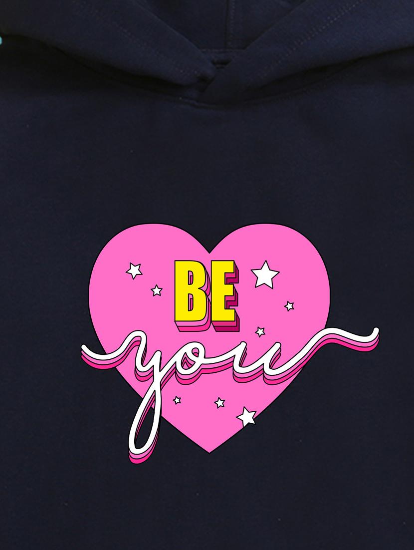girls hooded neck long sleeves sweatshirts - 21482857 - Standard Image - 2