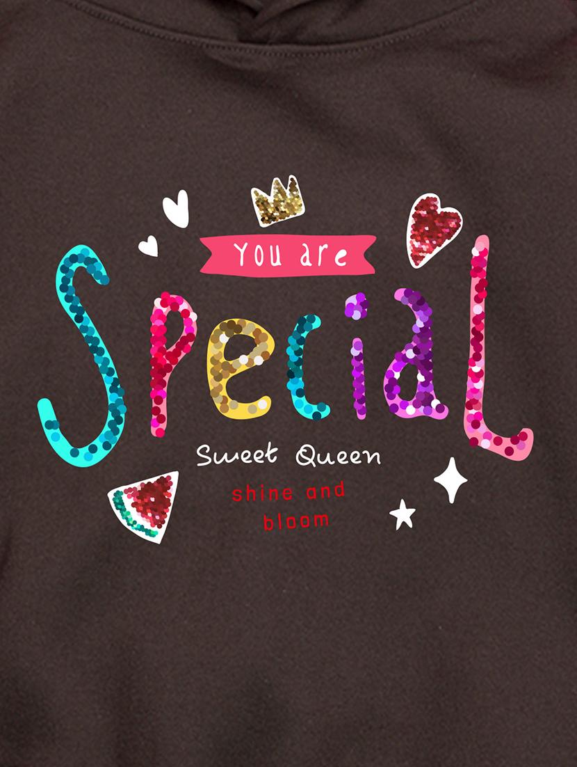 girls hooded neck long sleeves sweatshirts - 21482878 - Standard Image - 2