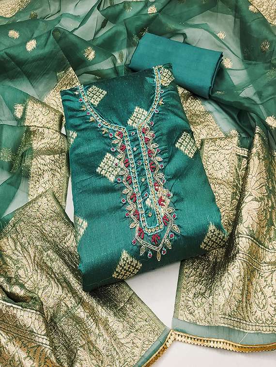 women embroidered unstitched suit set - 21483041 - Zoom Image - 0
