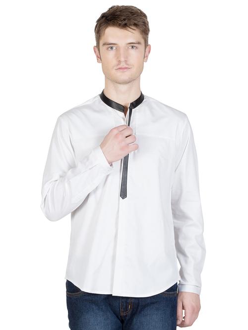 men long sleeved solid casual shirt - 21483137 - Standard Image - 0