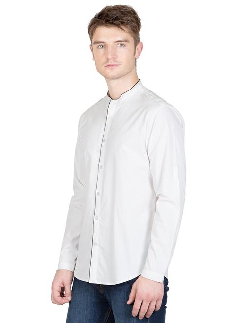 men long sleeved solid casual shirt - 21483143 - Standard Image - 0