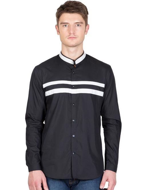 men long sleeved striped casual shirt - 21483147 -  Standard Image - 0