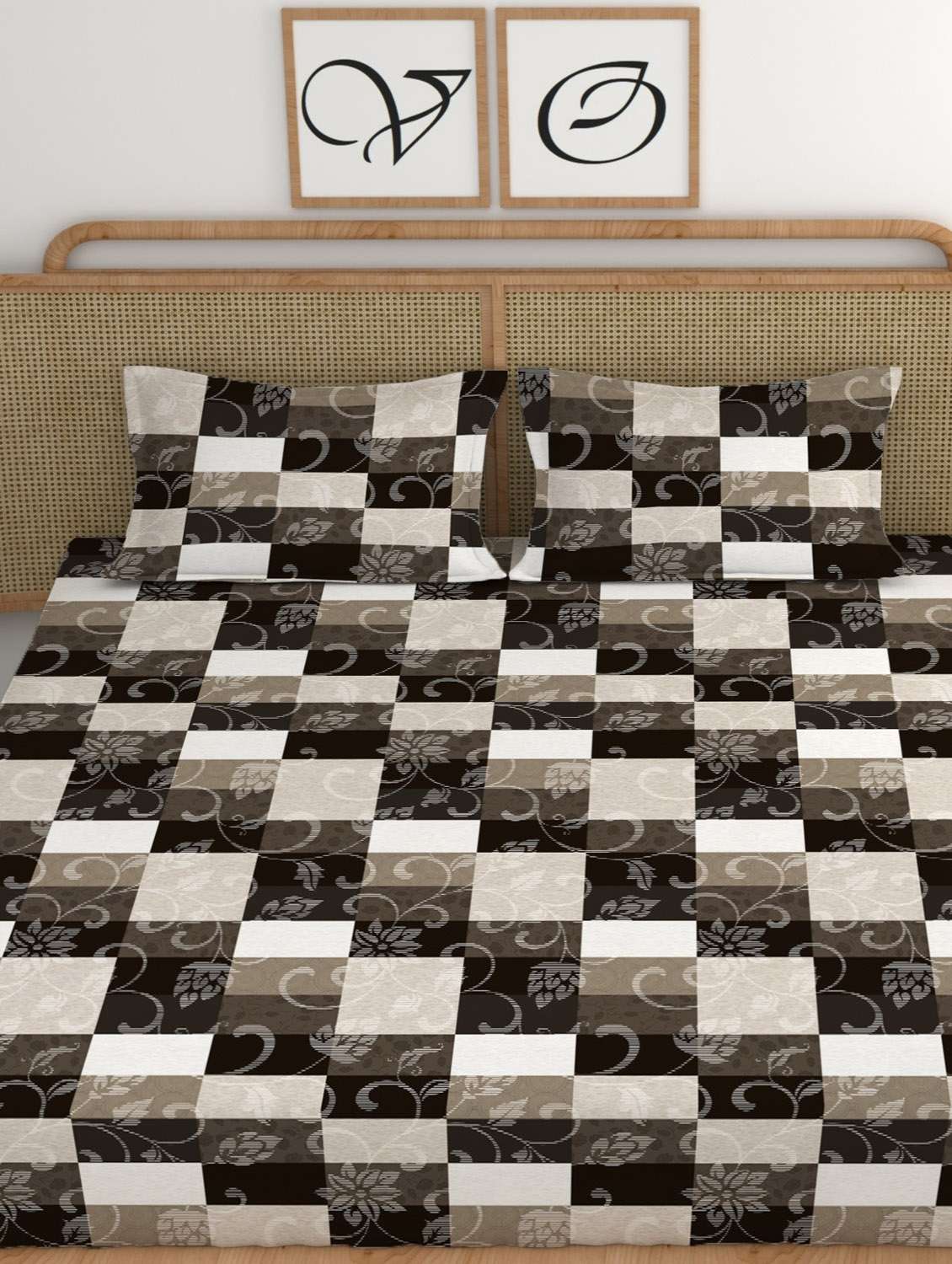 chhavi india 210 tc double king bedsheet - 21483247 - Standard Image - 2