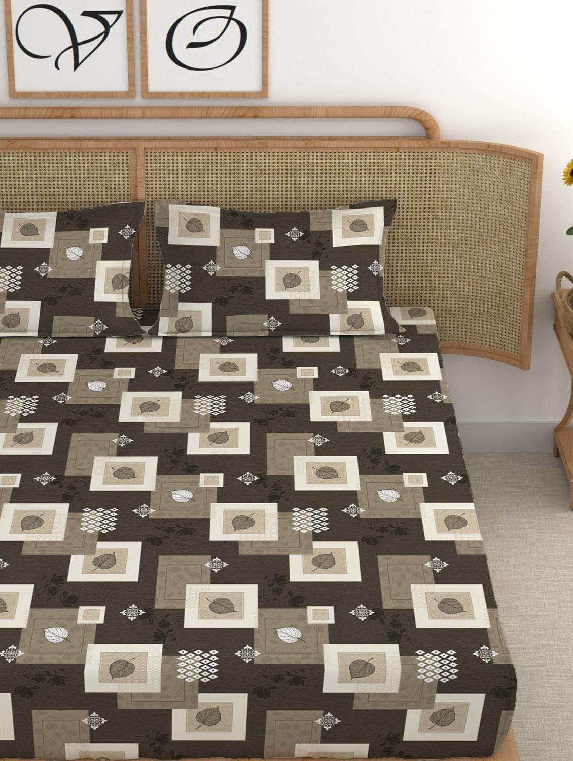 chhavi india 210 tc double king bedsheet - 21483282 - Standard Image - 2