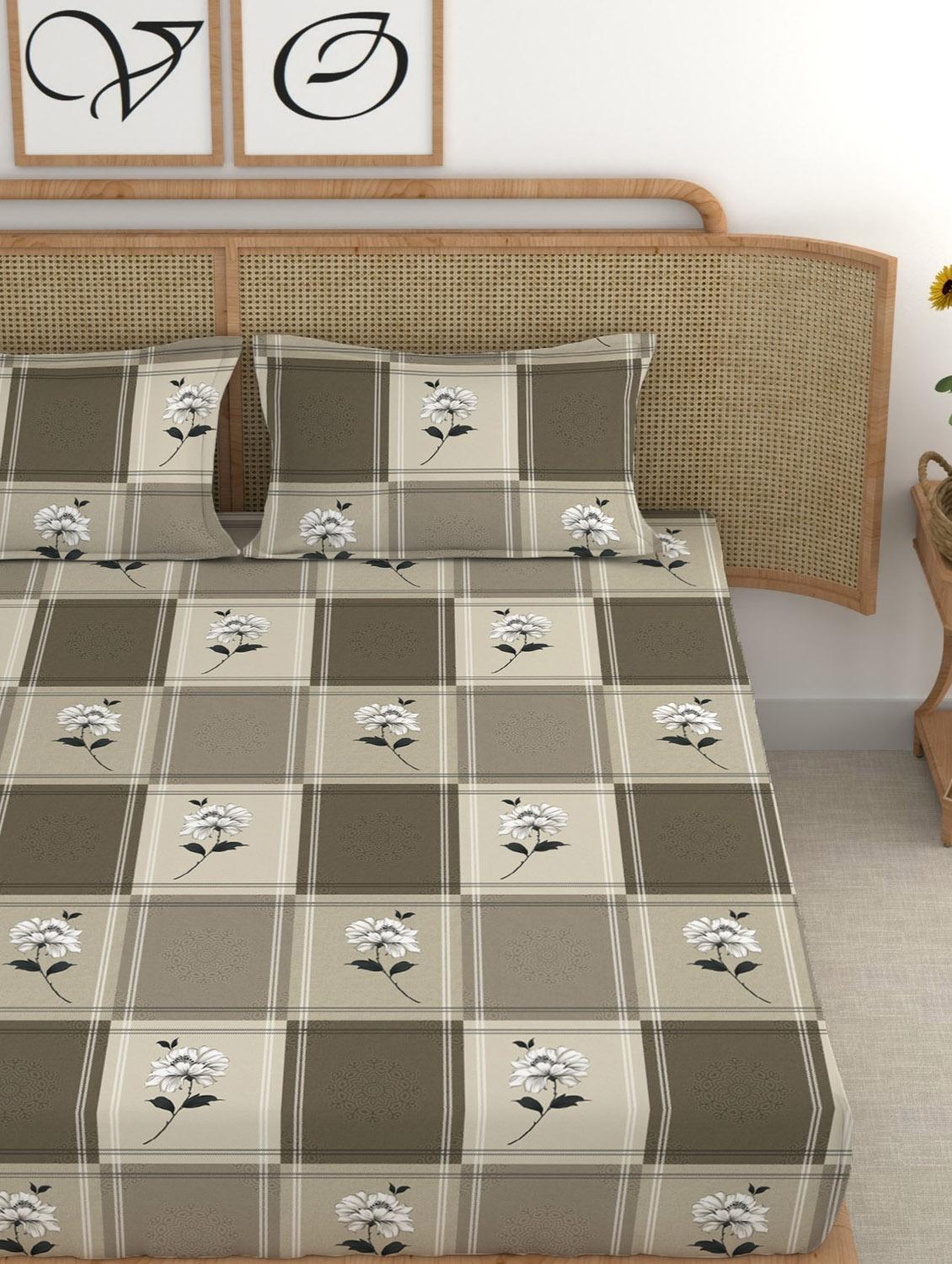 chhavi india 210 tc double king bedsheet - 21483285 - Standard Image - 2