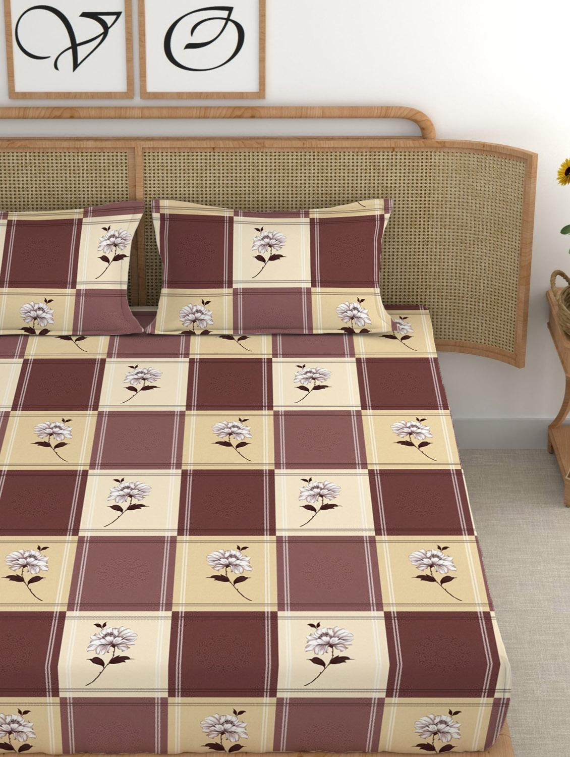 chhavi india 210 tc double king bedsheet - 21483362 - Standard Image - 2