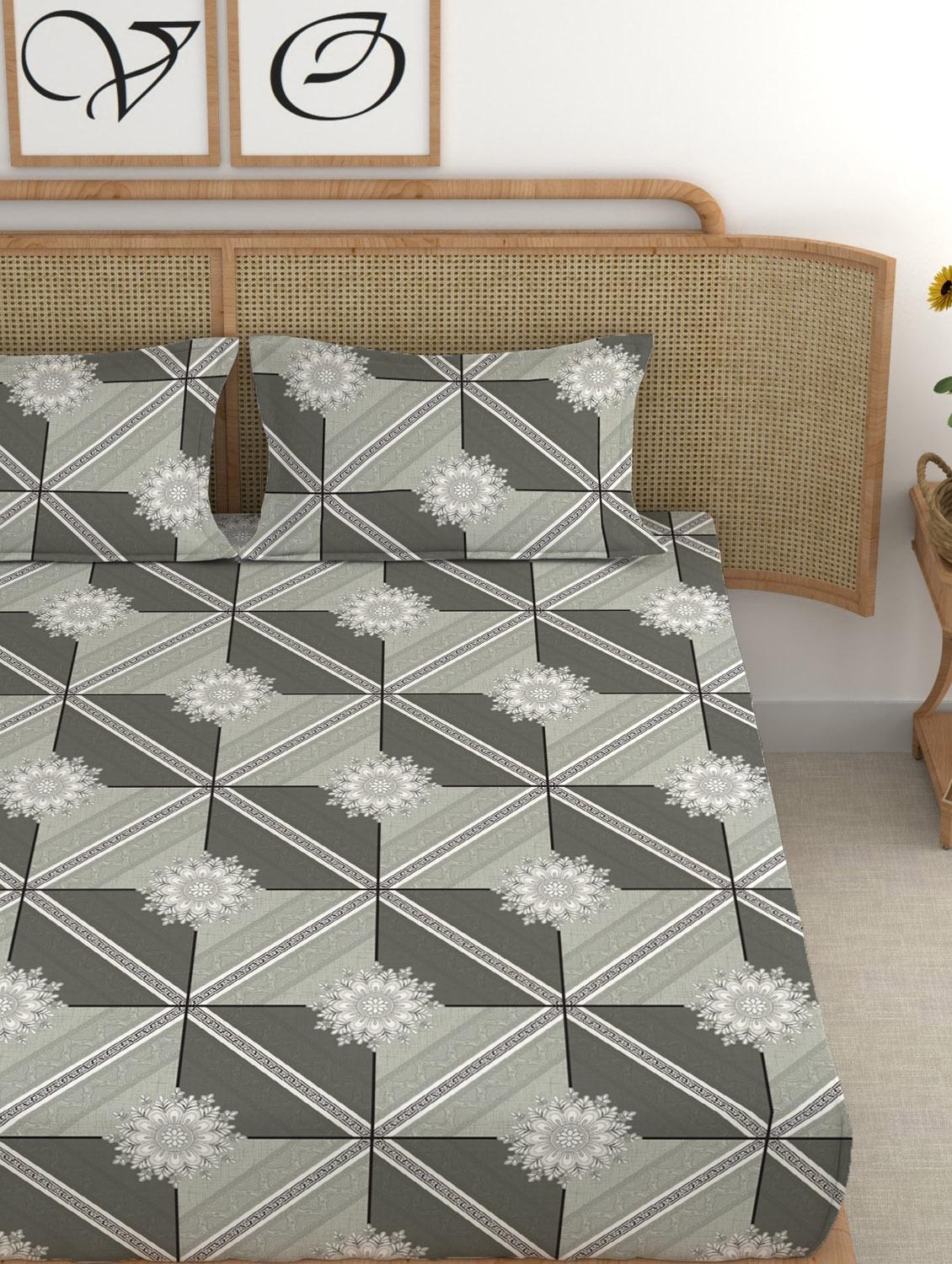 chhavi india 210 tc double king bedsheet - 21483363 - Standard Image - 2
