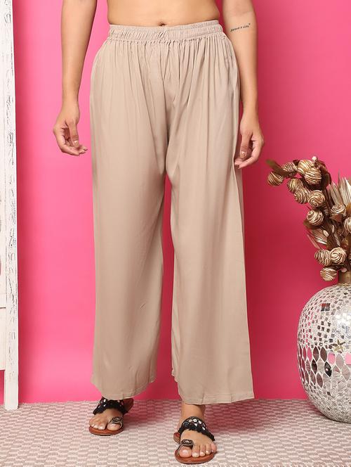 women solid straight palazzo - 21483485 -  Standard Image - 0